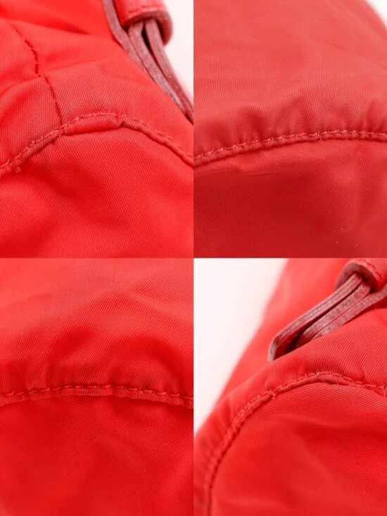 PRADA Backpack Daypack Red Nylon Women